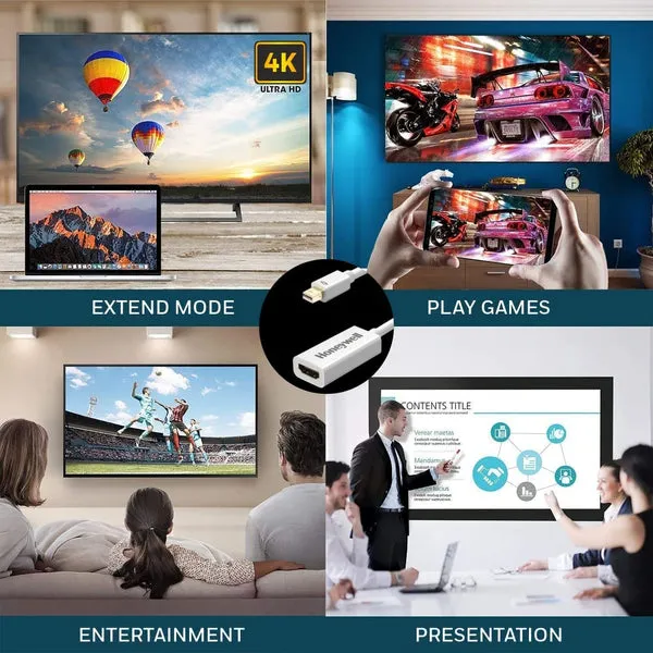 Honeywell Mini Display Port To HDMI Converter (Male To Female)(Open Box) view 3